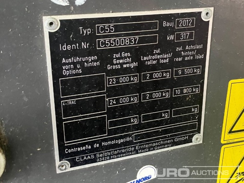 2012 Claas LEXION 750TT - Cosechadora de granos: foto 4 2012 Claas LEXION 750TT - Cosechadora de granos: foto 4