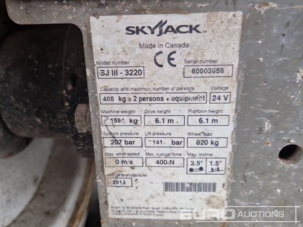 Plataforma elevadora 2013 SkyJack SJIII-3220: foto 22