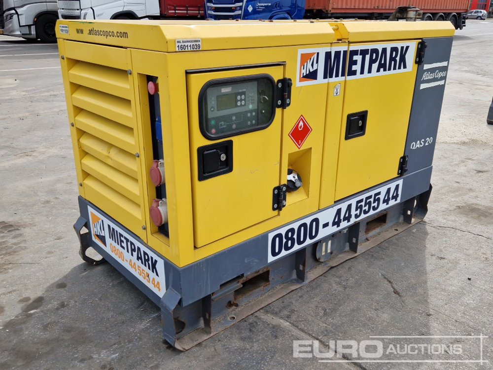 2016 Atlas Copco QAS20 - Generador industriale: foto 1 2016 Atlas Copco QAS20 - Generador industriale: foto 1