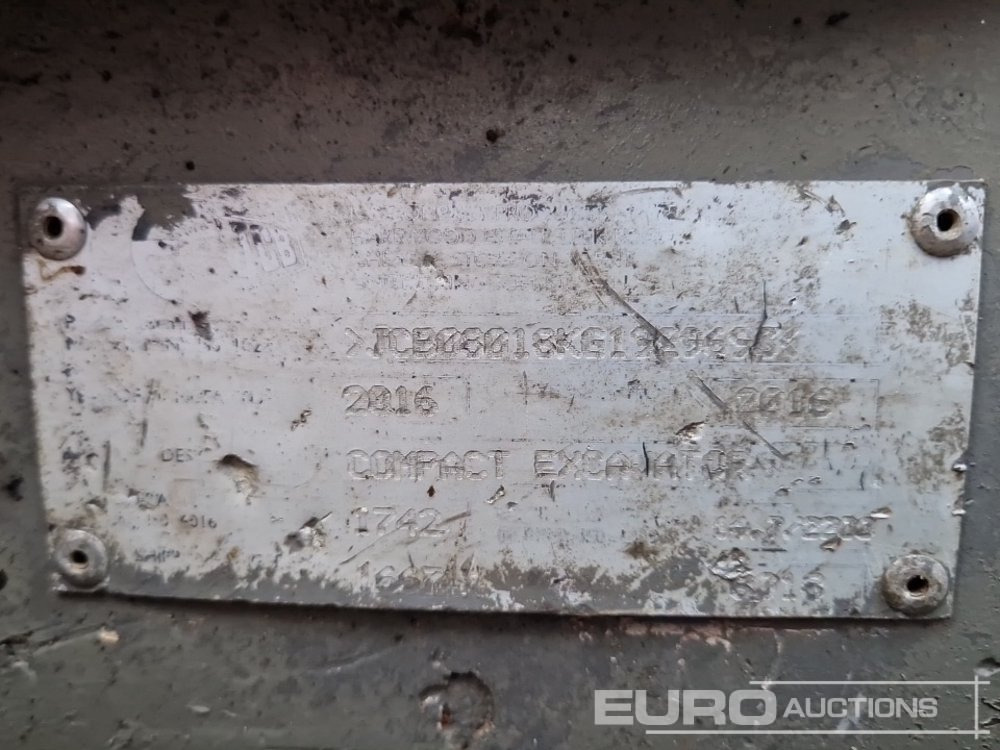 2016 JCB 8018 - Miniexcavadora: foto 2 2016 JCB 8018 - Miniexcavadora: foto 2