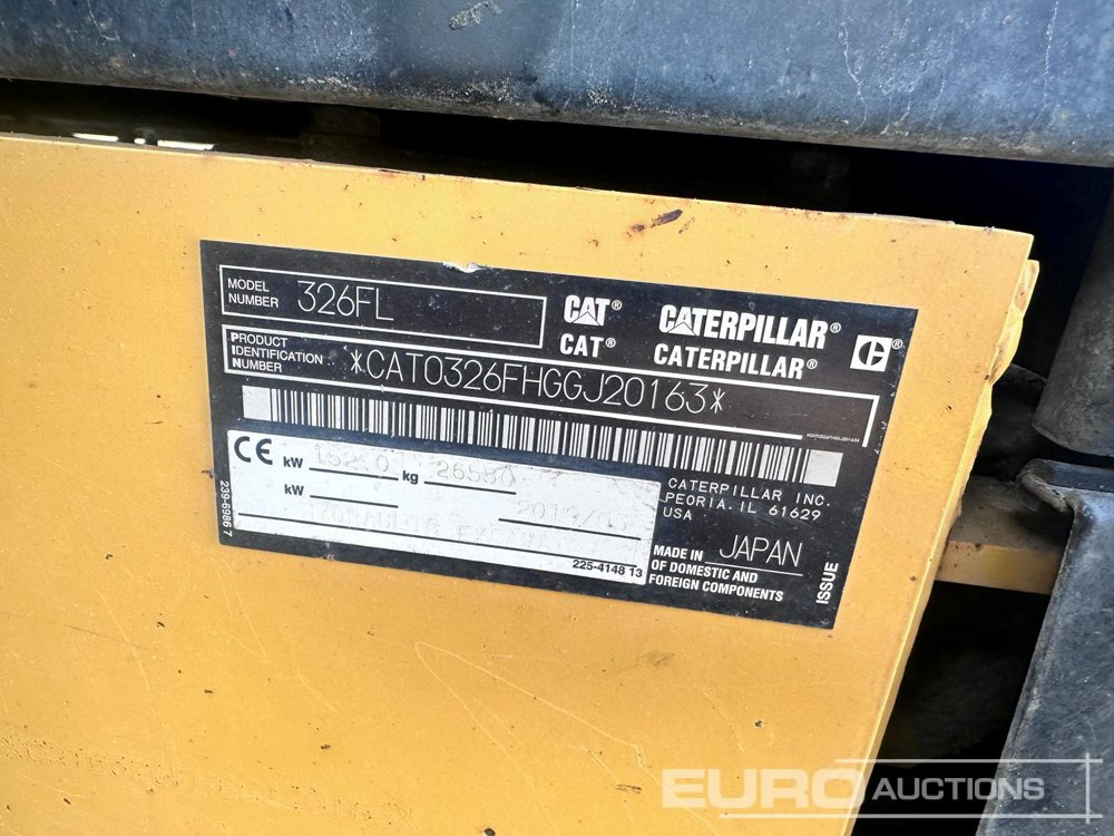 2019 CAT 326FL - Excavadora de cadenas: foto 5 2019 CAT 326FL - Excavadora de cadenas: foto 5