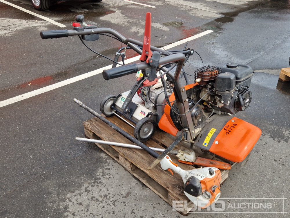 Pallet Of Walk Behind Tiller, Scifier, Trimmer - Equipo de construcción: foto 1 Pallet Of Walk Behind Tiller, Scifier, Trimmer - Equipo de construcción: foto 1