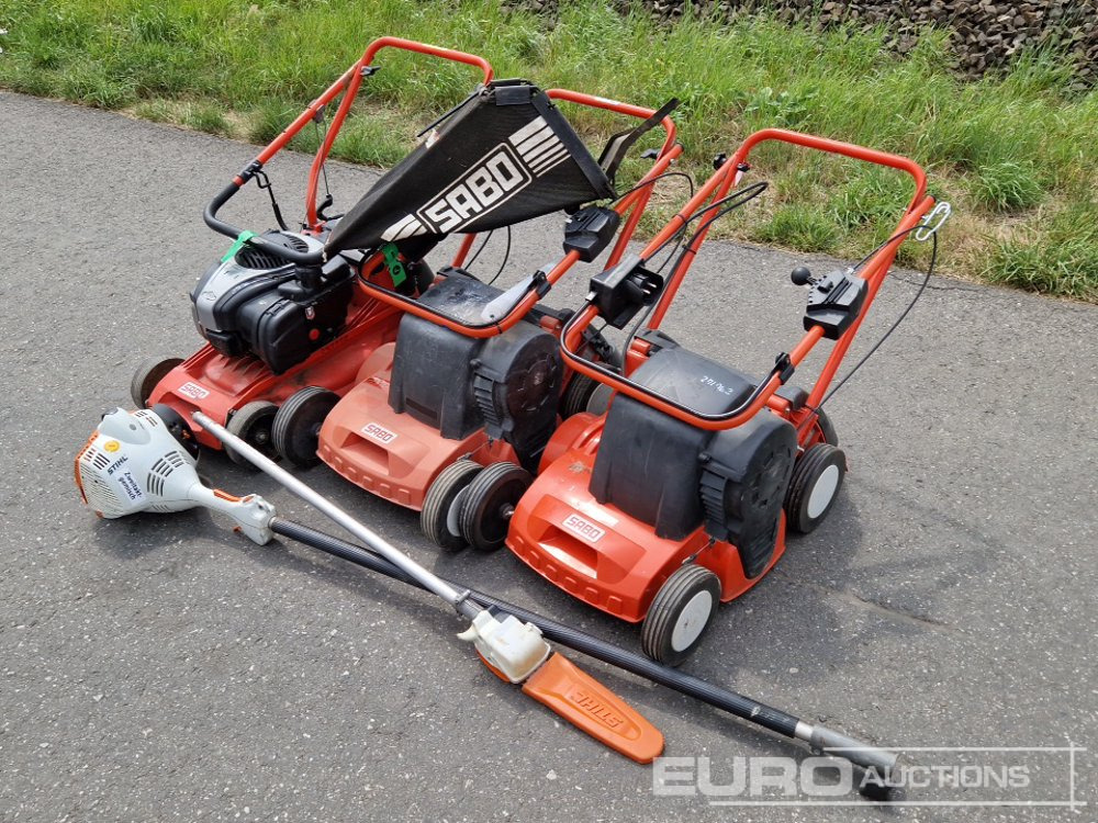 Sabo Electric Walk Behind Lawnmowers (2 of), Petrol Lawnmower, Stihl Petrol Hedge Cutter - Equipo de construcción: foto 1 Sabo Electric Walk Behind Lawnmowers (2 of), Petrol Lawnmower, Stihl Petrol Hedge Cutter - Equipo de construcción: foto 1