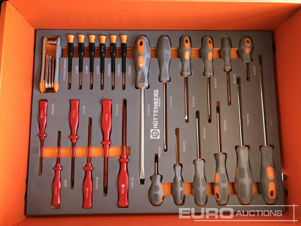 Equipo de taller Unused Hüttenberg Tool Trolley, 6 Drawers with Tools: foto 7