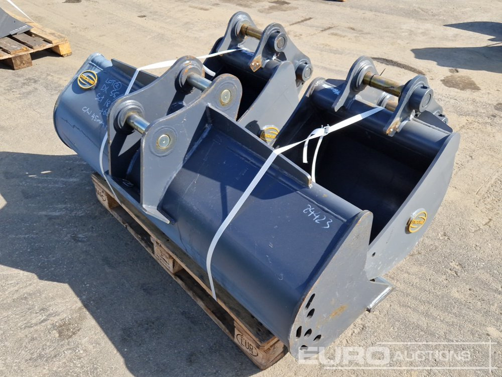 Unused Strickland 60" Ditching, 24", 18" Digging Buckets, 45mm Pin to suit Doosan DX55/60 (3 of) - Cazo: foto 3 Unused Strickland 60" Ditching, 24", 18" Digging Buckets, 45mm Pin to suit Doosan DX55/60 (3 of) - Cazo: foto 3
