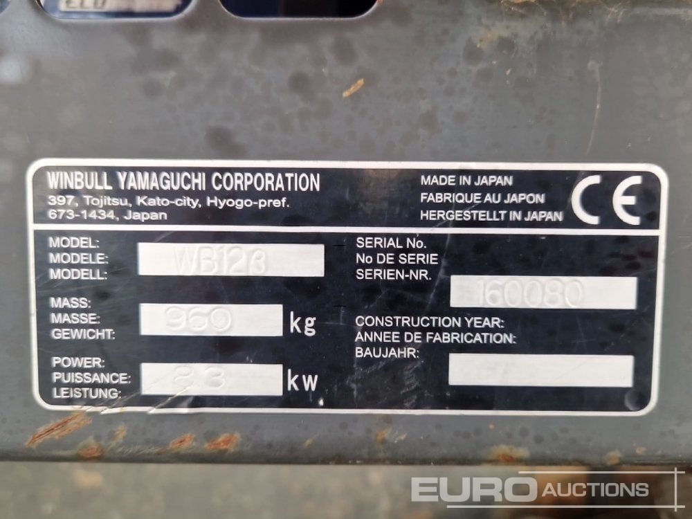 Dúmper de cadenas Yamaguchi WB12: foto 26