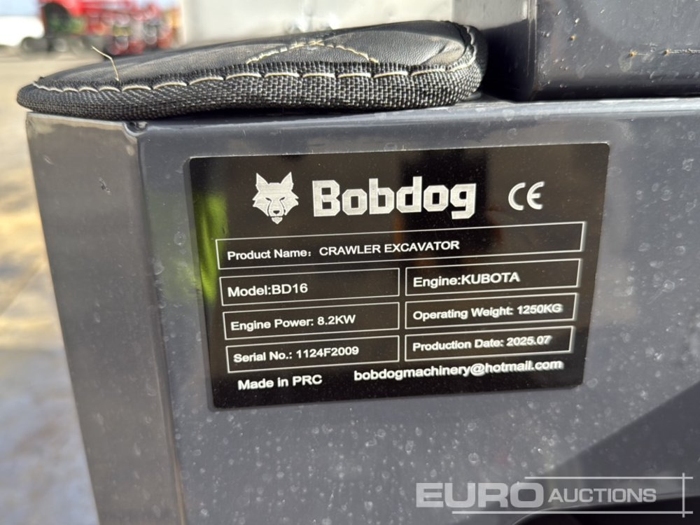 Miniexcavadora Unused 2025 Bobdog BD16: foto 41 Miniexcavadora Unused 2025 Bobdog BD16: foto 41