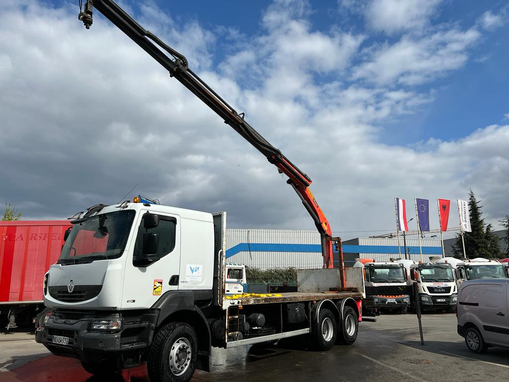 Camion grue Renault 410 AL-454-TS - Camión caja abierta, Camión grúa: foto 2 Camion grue Renault 410 AL-454-TS - Camión caja abierta, Camión grúa: foto 2