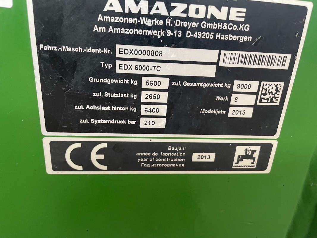 Amazone EDX 6000 TC - Sembradora: foto 2 Amazone EDX 6000 TC - Sembradora: foto 2