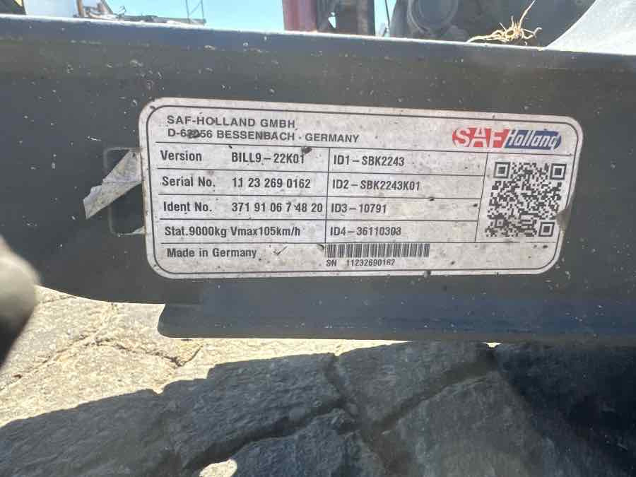 EKERI TRAILER AXLE SAF BILL9-22K01 - Eje y piezas para Remolque: foto 3 EKERI TRAILER AXLE SAF BILL9-22K01 - Eje y piezas para Remolque: foto 3