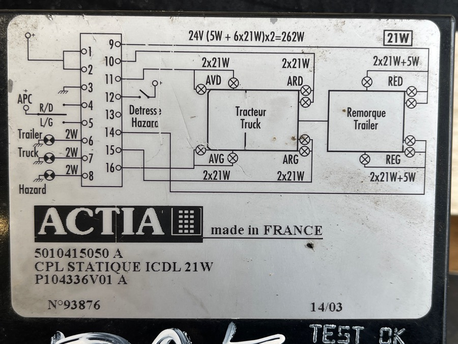 RENAULT ECU 5010415050 - Sistema eléctrico para Camión: foto 3 RENAULT ECU 5010415050 - Sistema eléctrico para Camión: foto 3
