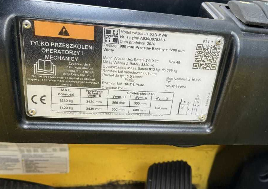 Hyster J1.6XN - Carretilla elevadora eléctrica: foto 4 Hyster J1.6XN - Carretilla elevadora eléctrica: foto 4