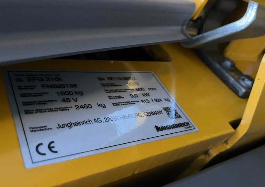 Jungheinrich EFG216k - Carretilla elevadora eléctrica: foto 4 Jungheinrich EFG216k - Carretilla elevadora eléctrica: foto 4