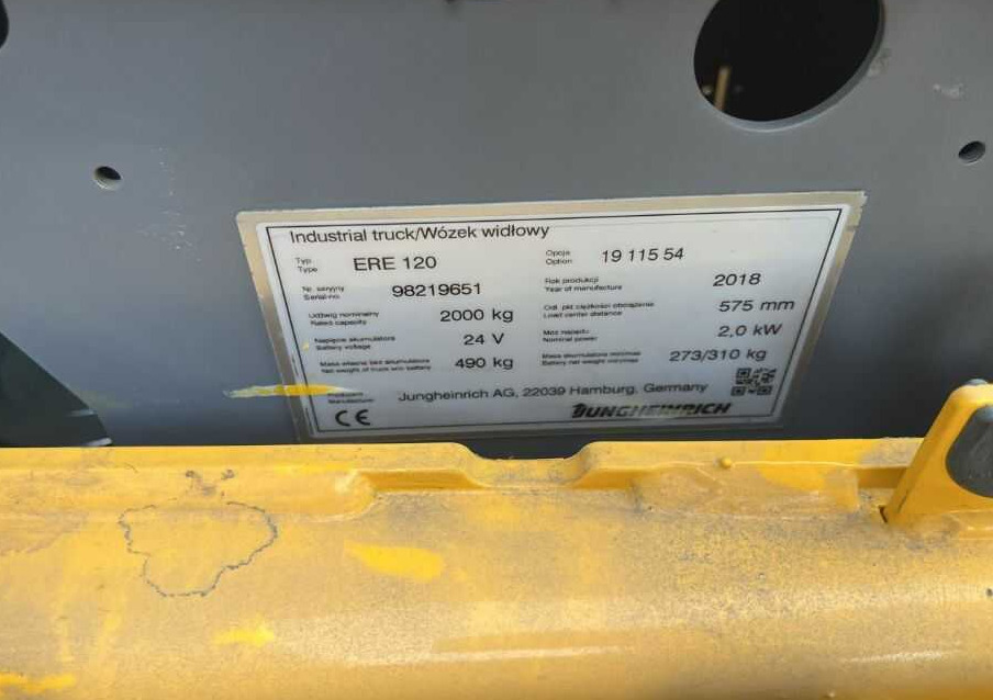 Jungheinrich ERE120 - Transpaleta: foto 4 Jungheinrich ERE120 - Transpaleta: foto 4