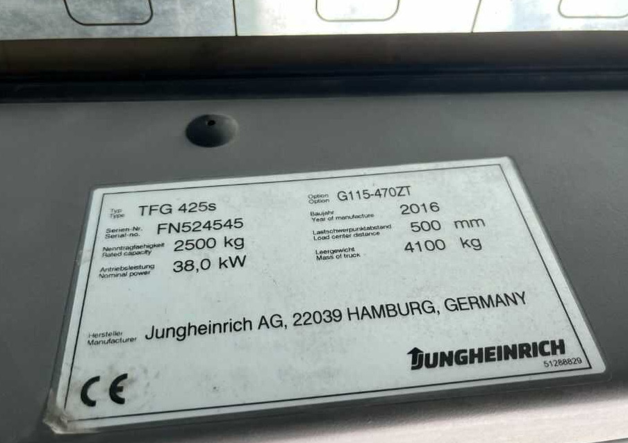 Jungheinrich TFG425s - Carretilla elevadora de gas: foto 4 Jungheinrich TFG425s - Carretilla elevadora de gas: foto 4