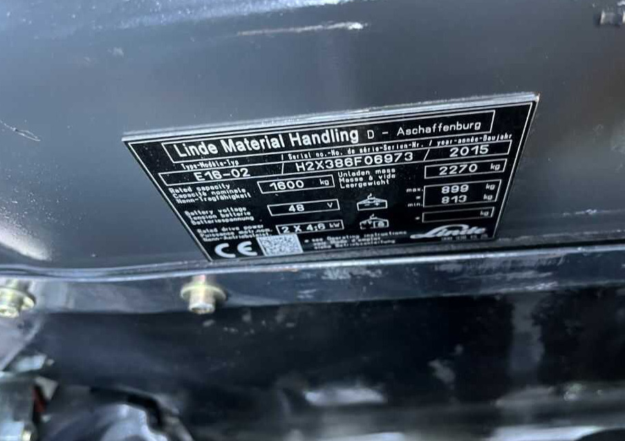 Linde E16-02 - Carretilla elevadora eléctrica: foto 4 Linde E16-02 - Carretilla elevadora eléctrica: foto 4