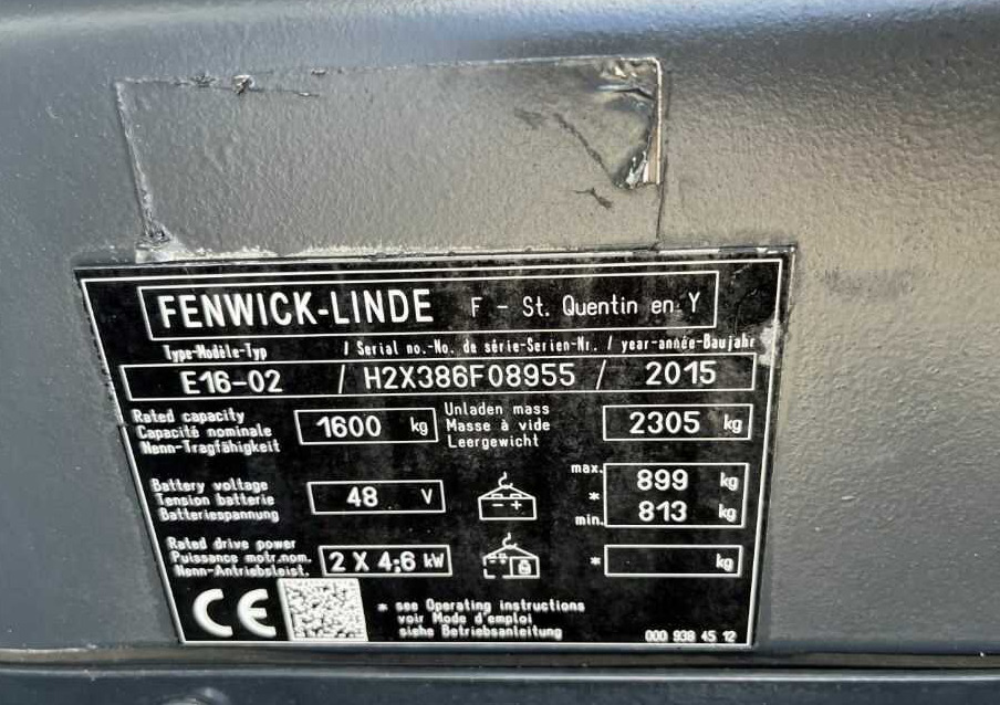 Linde E16-02 - Carretilla elevadora eléctrica: foto 4 Linde E16-02 - Carretilla elevadora eléctrica: foto 4