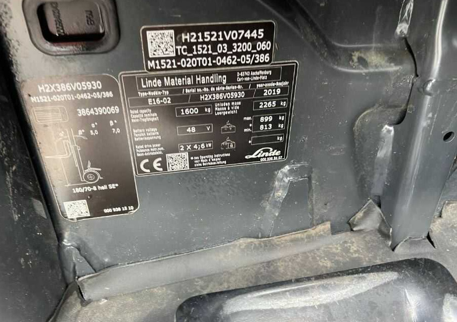 Linde E16-02 - Carretilla elevadora eléctrica: foto 4 Linde E16-02 - Carretilla elevadora eléctrica: foto 4