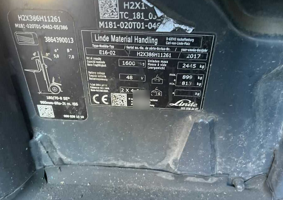 Linde E16-02 - Carretilla elevadora eléctrica: foto 4 Linde E16-02 - Carretilla elevadora eléctrica: foto 4