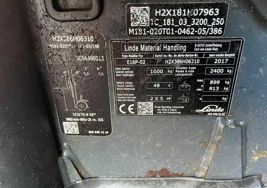 Linde E16P-01 - Carretilla elevadora eléctrica: foto 4 Linde E16P-01 - Carretilla elevadora eléctrica: foto 4