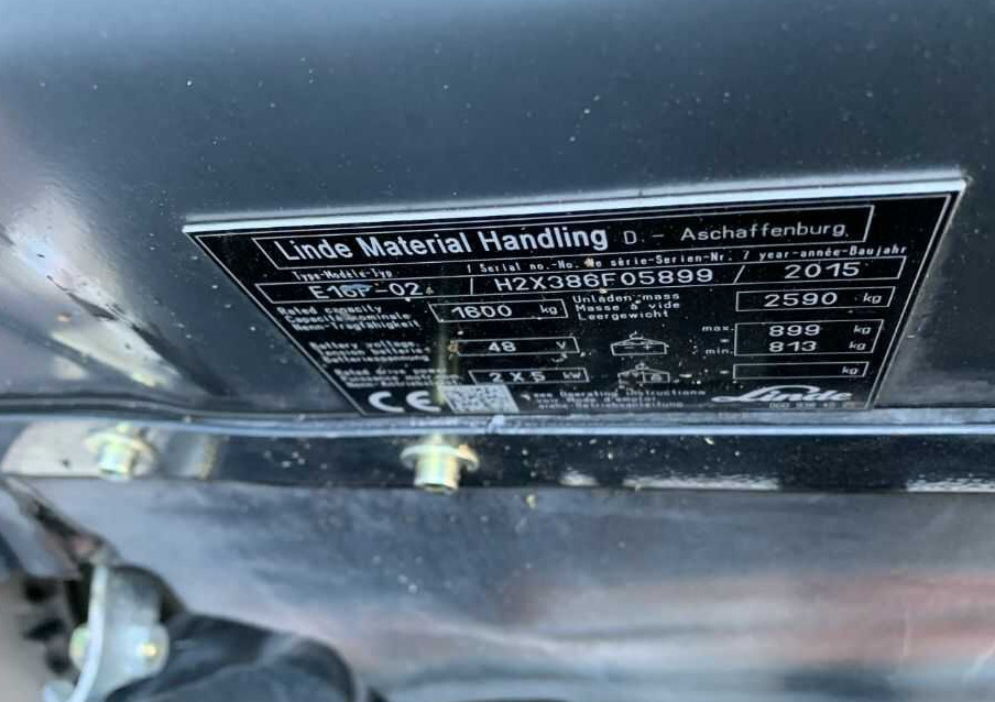 Linde E16P-02 - Carretilla elevadora eléctrica: foto 4 Linde E16P-02 - Carretilla elevadora eléctrica: foto 4