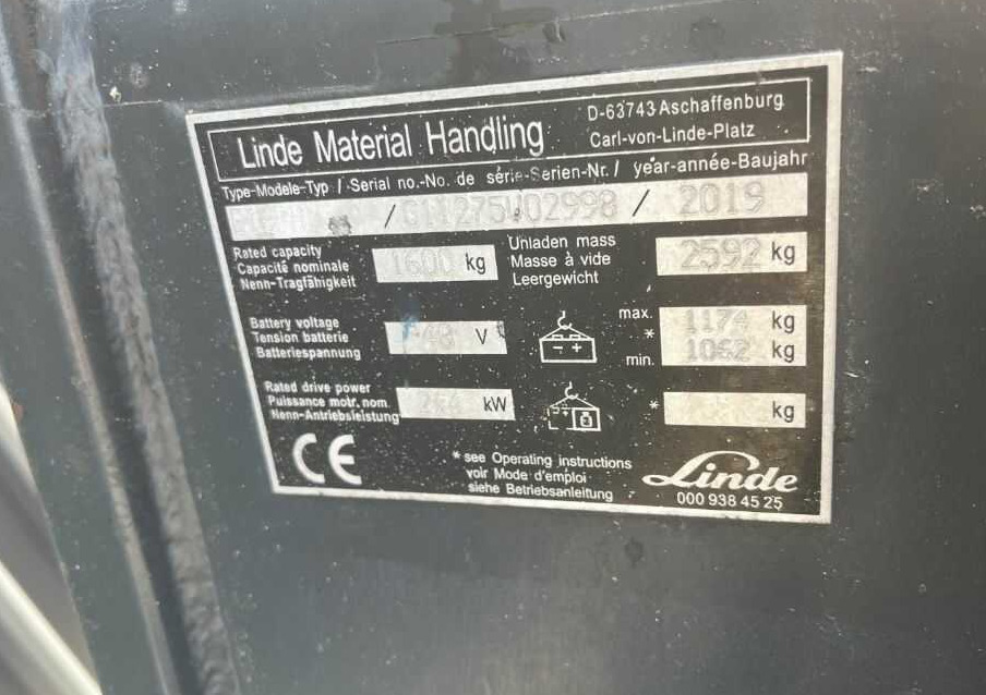 Linde E16PH - Carretilla elevadora eléctrica: foto 4 Linde E16PH - Carretilla elevadora eléctrica: foto 4