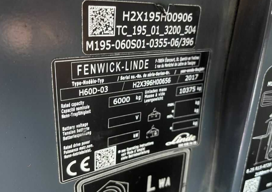 Linde H60D-03 - Carretilla elevadora diésel: foto 4 Linde H60D-03 - Carretilla elevadora diésel: foto 4