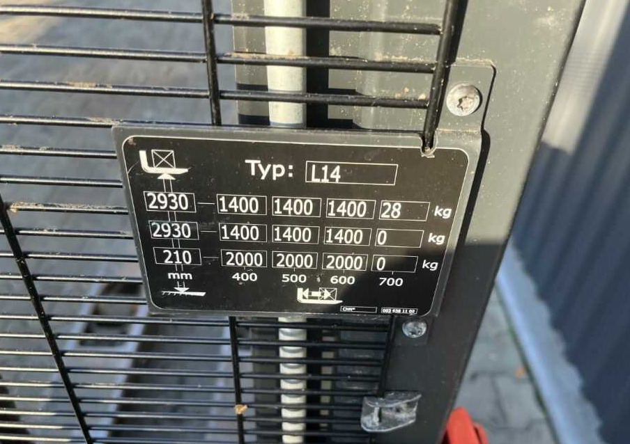 Linde L14 - Apilador: foto 5 Linde L14 - Apilador: foto 5