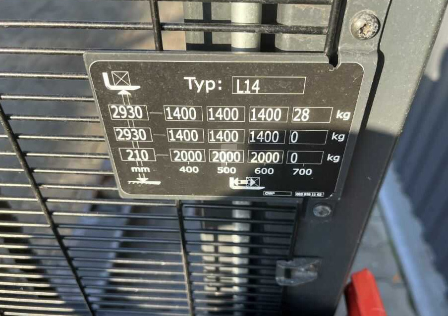 Linde L14 - Apilador: foto 5 Linde L14 - Apilador: foto 5