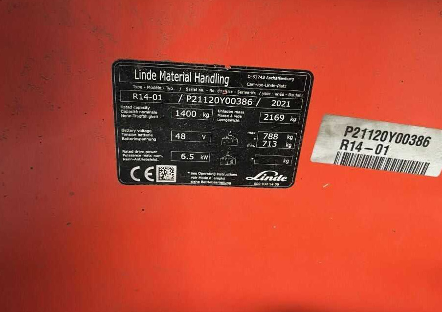 Linde R14-01 - Retráctil: foto 4 Linde R14-01 - Retráctil: foto 4
