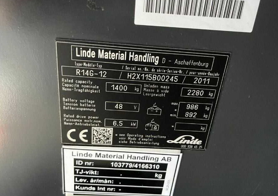 Linde R14G - Retráctil: foto 4 Linde R14G - Retráctil: foto 4