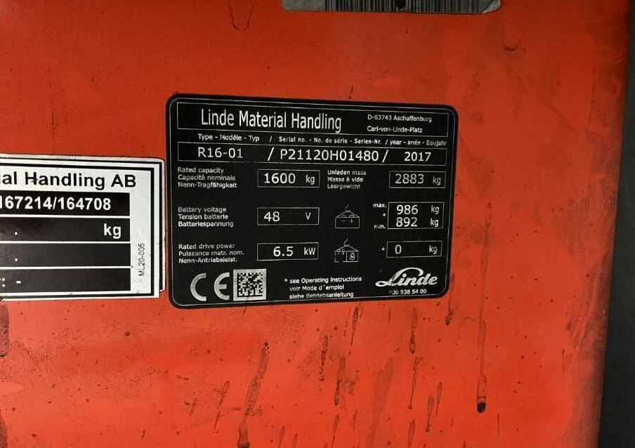 Linde R16-01 - Retráctil: foto 4 Linde R16-01 - Retráctil: foto 4