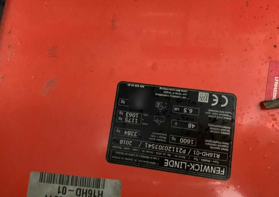 Linde R16HD-01 - Retráctil: foto 4 Linde R16HD-01 - Retráctil: foto 4