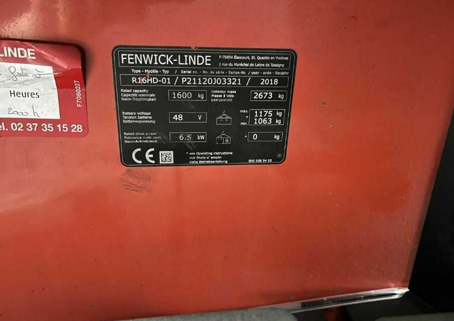 Linde R16HD-01 - Retráctil: foto 4 Linde R16HD-01 - Retráctil: foto 4