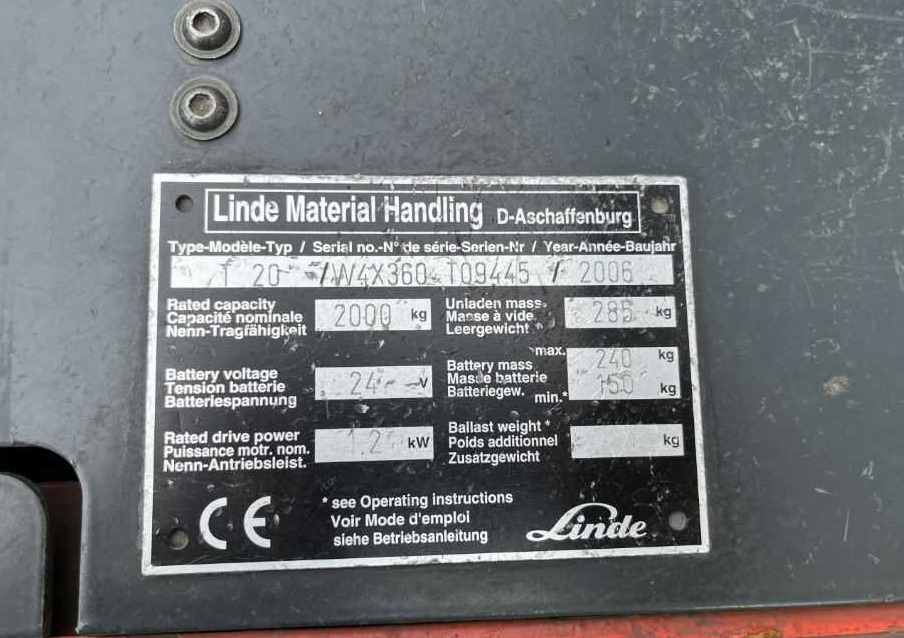 Linde T20 - Transpaleta: foto 4 Linde T20 - Transpaleta: foto 4