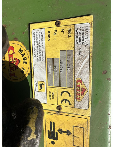 Equipo para trabajo del suelo Celli E230: foto 8