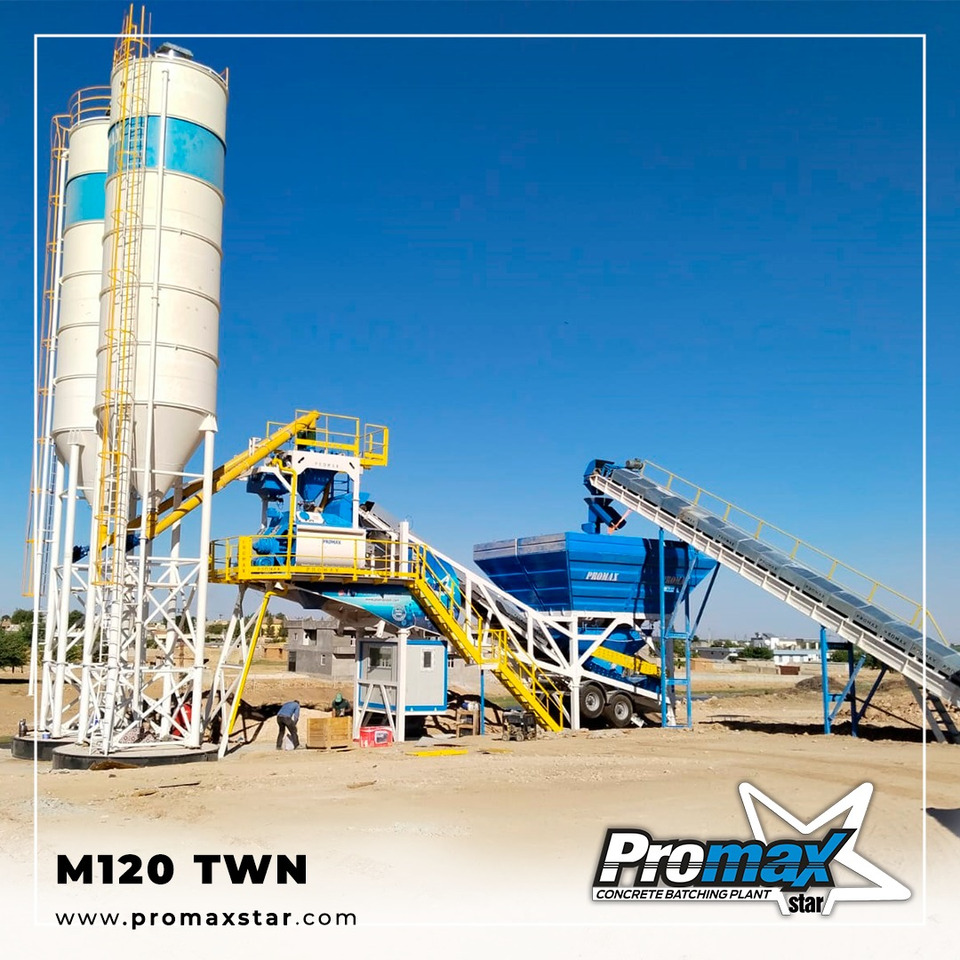 Mobile Concrete Batching Plant M120-TWN (120m3/h) - Planta de hormigón: foto 2 Mobile Concrete Batching Plant M120-TWN (120m3/h) - Planta de hormigón: foto 2