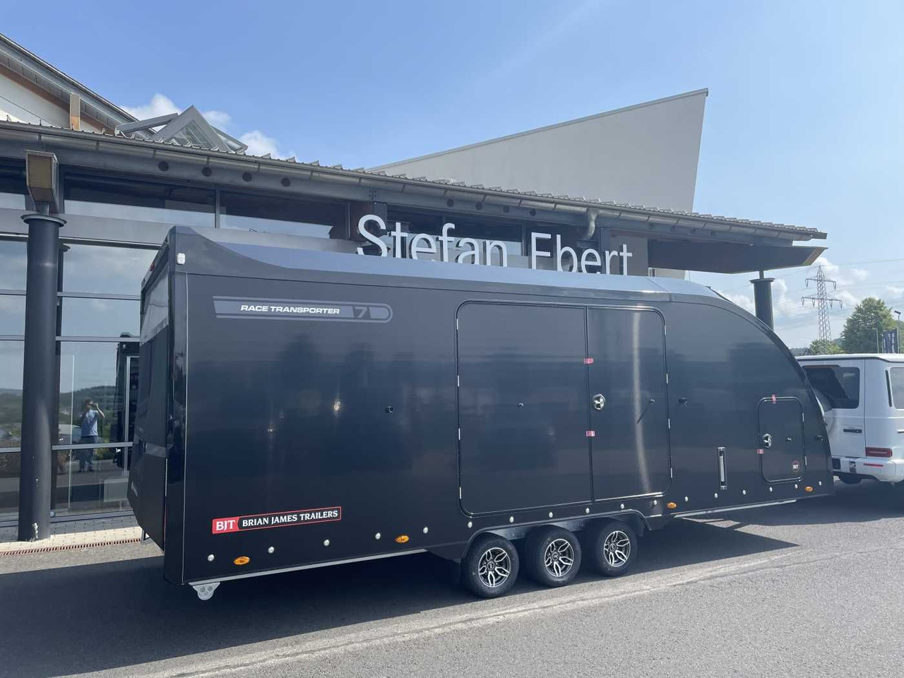 Brian James Race Transporter 7 / 6,16 m 3.500 kg - Remolque portavehículos: foto 1 Brian James Race Transporter 7 / 6,16 m 3.500 kg - Remolque portavehículos: foto 1