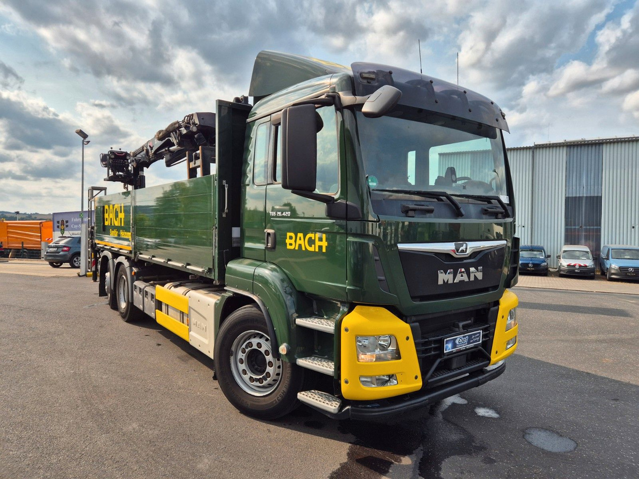 MAN TGS 26.420 6x2-4 LL Hiab 177K PRO 2 Stück - Camión caja abierta, Camión grúa: foto 3 MAN TGS 26.420 6x2-4 LL Hiab 177K PRO 2 Stück - Camión caja abierta, Camión grúa: foto 3