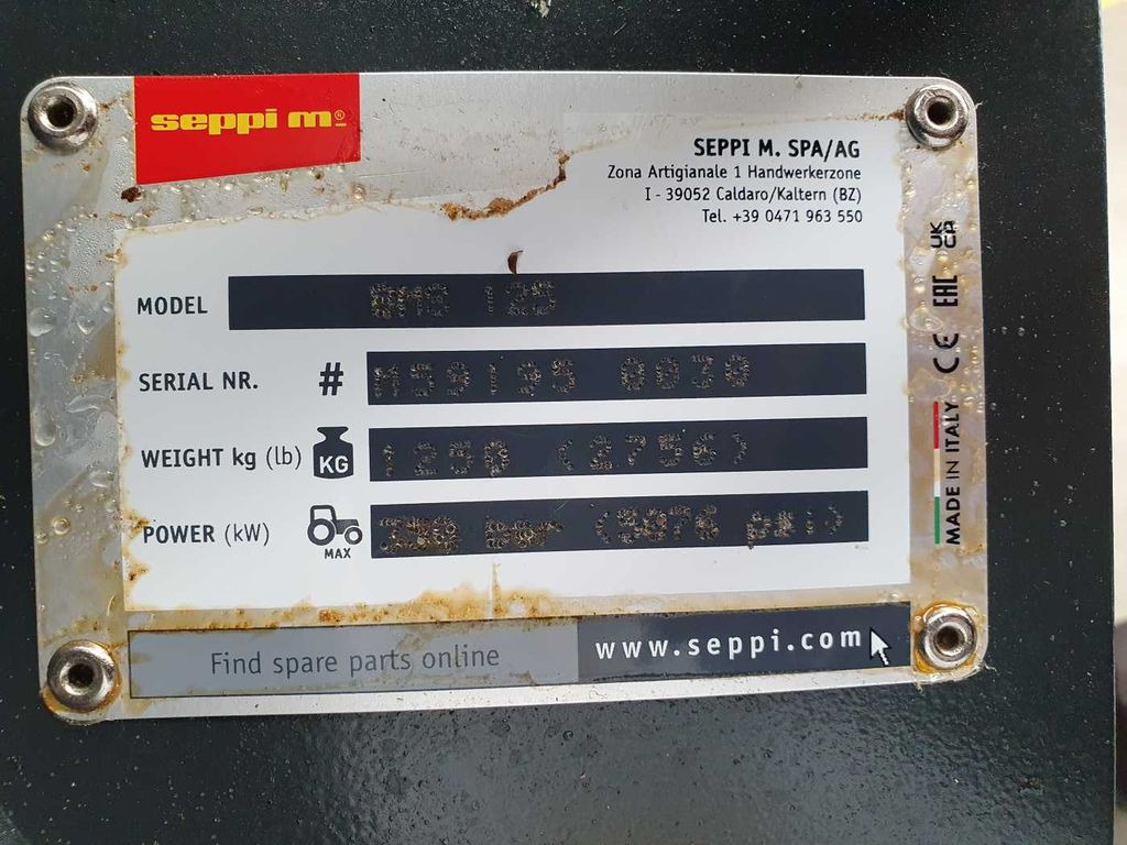 Trituradora forestal Seppi M. BMS 125 Forstmulcher / Drehmotor / DEMO: foto 12