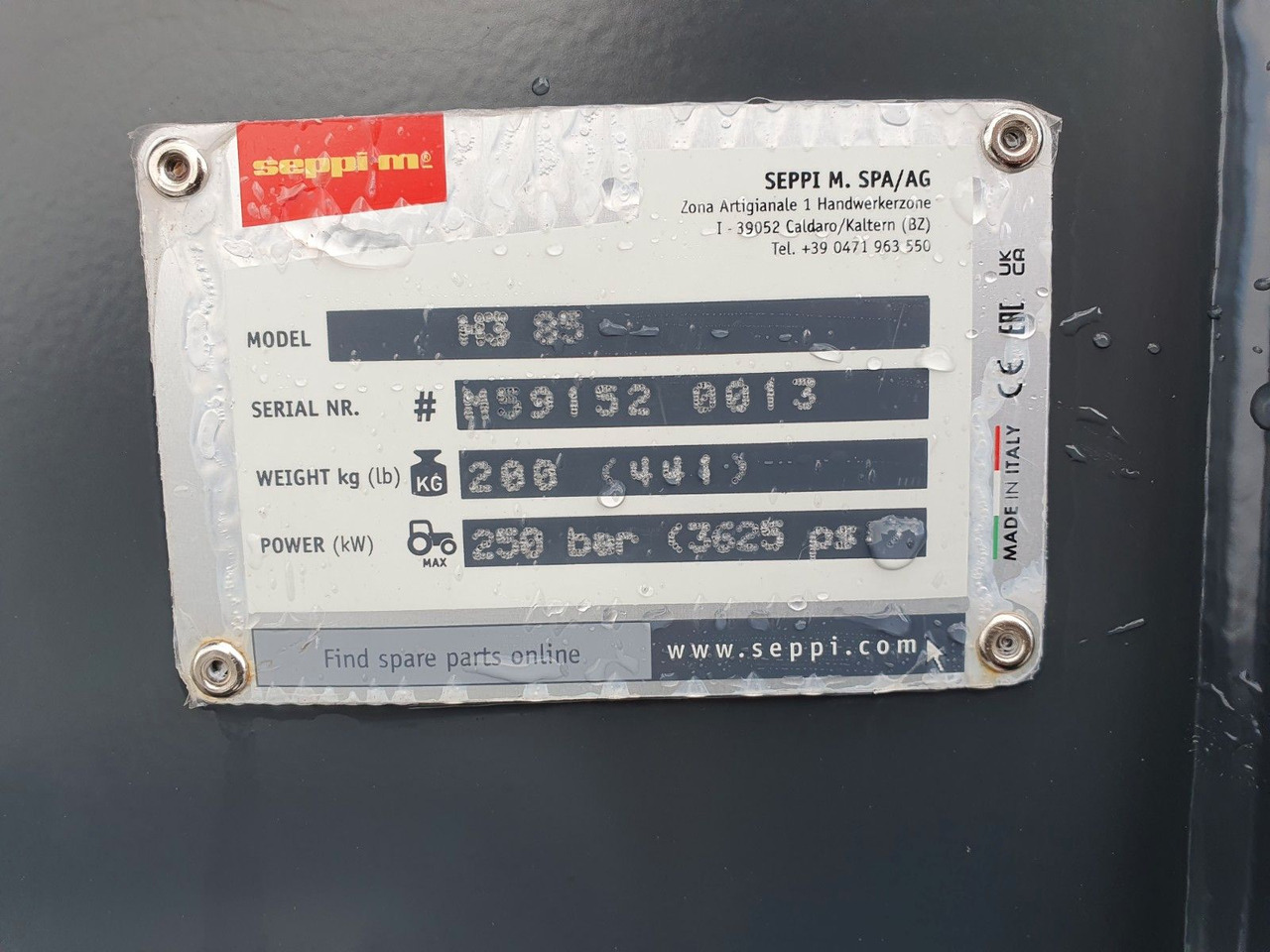 Desbrozadora de martillos/ Trituradora Seppi M. H3 085 / Schlegel / Mulcher / MS03 DEMO: foto 13