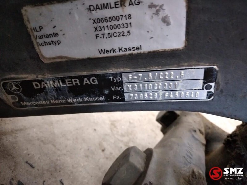 Mercedes-Benz Occ vooras F-7.5/C22.5 Mercedes Actros mp4 - Eje delantero para Camión: foto 5 Mercedes-Benz Occ vooras F-7.5/C22.5 Mercedes Actros mp4 - Eje delantero para Camión: foto 5