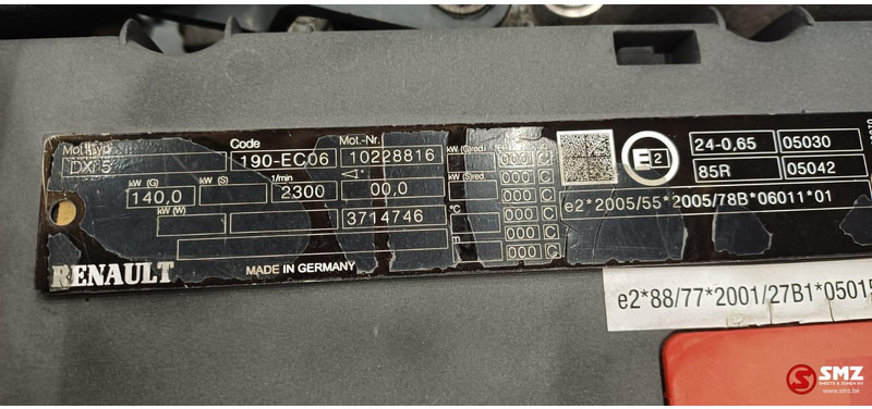 Renault Occ motor DXI5 140kw Renault - Motor para Camión: foto 5 Renault Occ motor DXI5 140kw Renault - Motor para Camión: foto 5