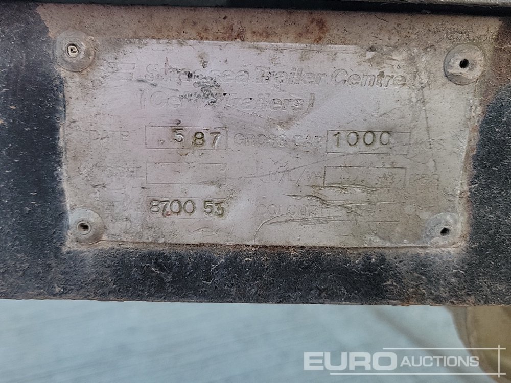 Remolque porta maquinaria 1 Ton Box Twin Axle Trailer, Side Door, Roller Door: foto 19