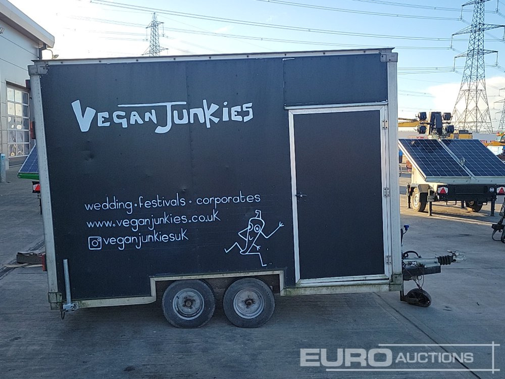 Remolque porta maquinaria 1 Ton Box Twin Axle Trailer, Side Door, Roller Door: foto 6