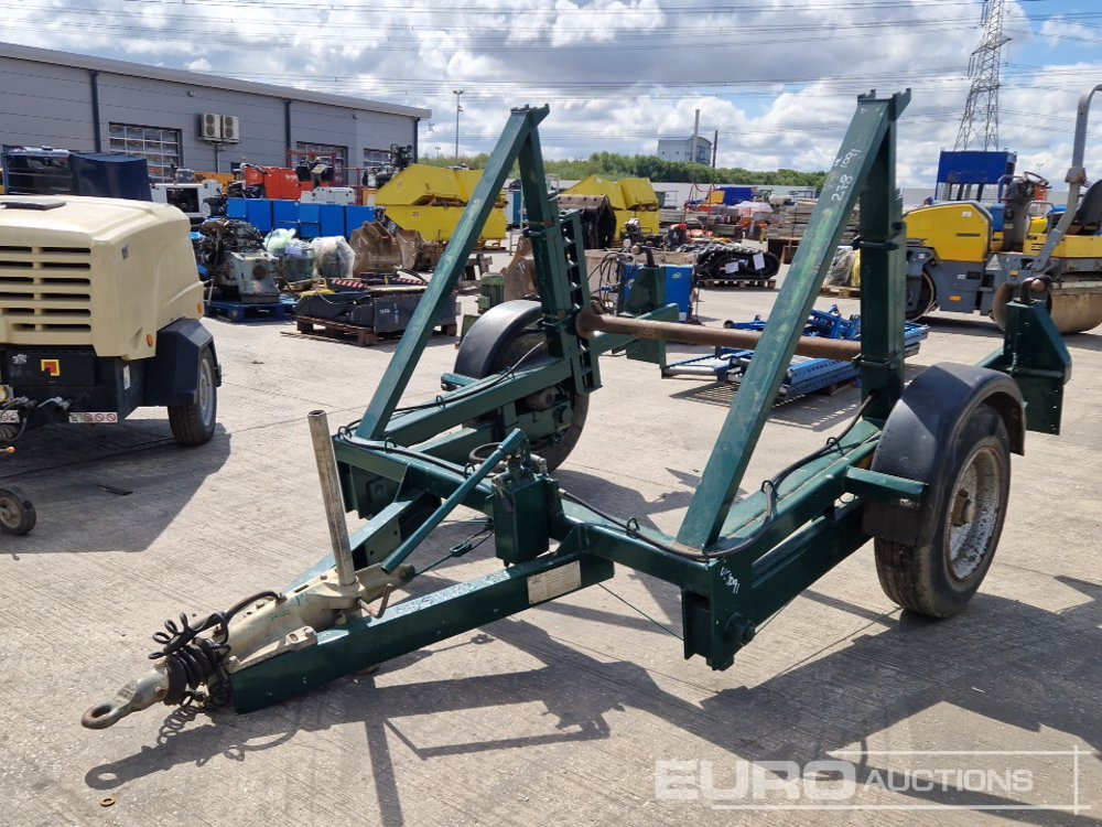 2012 TWS 3.5 Ton Single Axle Cable Reel Trailer - Remolque porta maquinaria: foto 1 2012 TWS 3.5 Ton Single Axle Cable Reel Trailer - Remolque porta maquinaria: foto 1