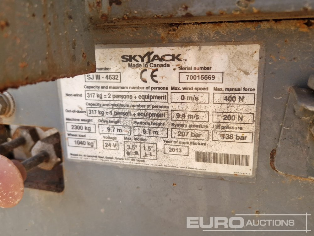 Plataforma elevadora 2013 SkyJack SJ4632: foto 26