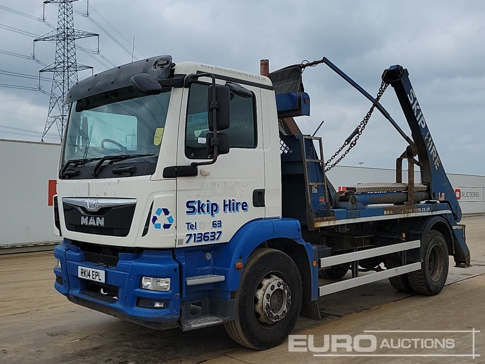2014 MAN 18.250 - Camión portacontenedor de cadenas: foto 1 2014 MAN 18.250 - Camión portacontenedor de cadenas: foto 1