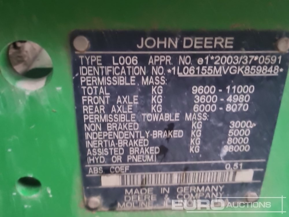 Tractor 2016 John Deere 6155M: foto 34 Tractor 2016 John Deere 6155M: foto 34