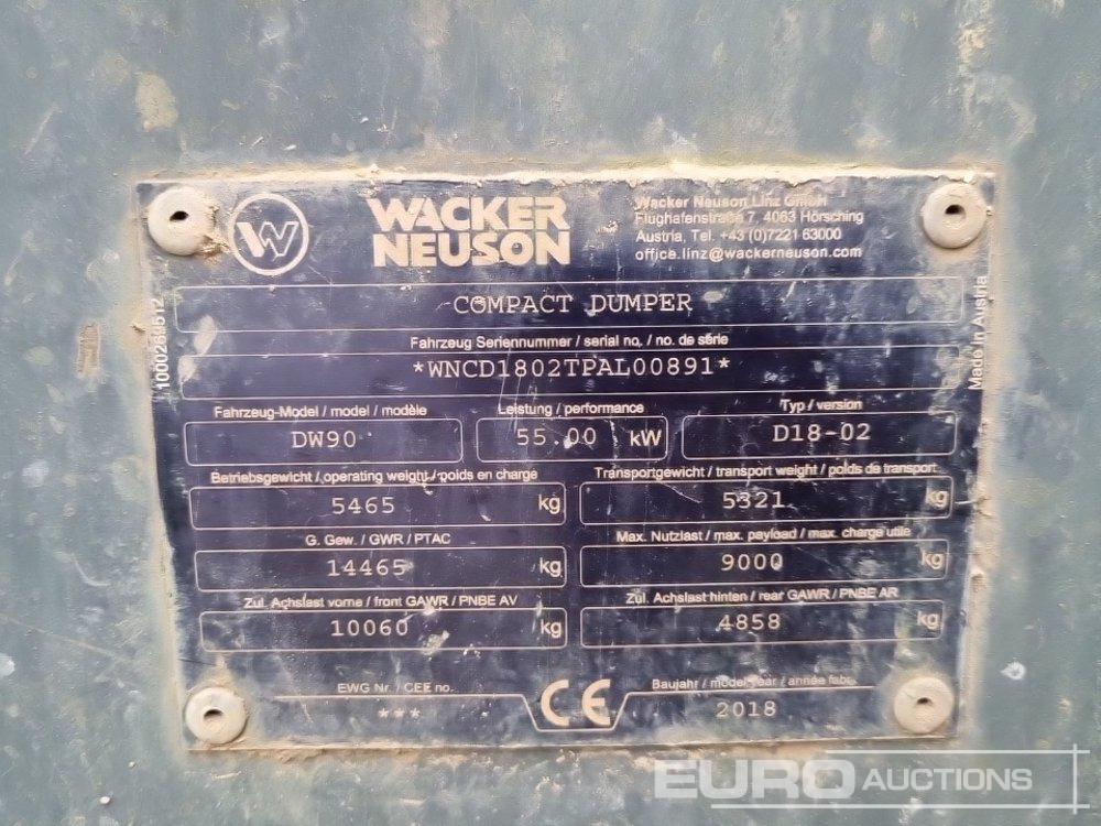 Minidumper 2018 Wacker Neuson DW90: foto 36